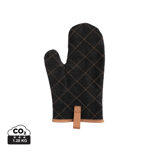 Deluxe canvas oven mitt in 