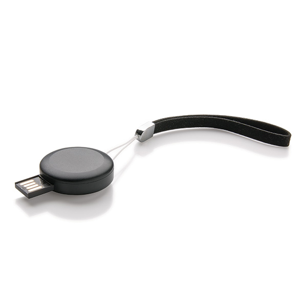 Round USB Stick - 8 GB, black