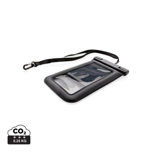 IPX8 Waterproof Floating Phone Pouch in Black
