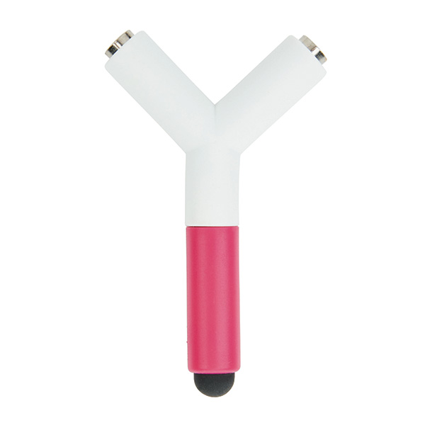 Splitter and touch pen, pink/white