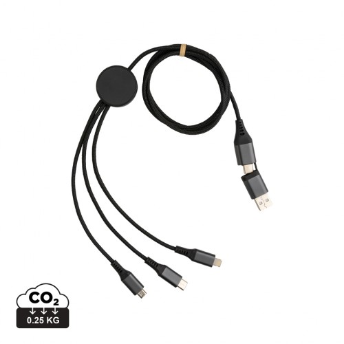 Terra RCS recycled aluminium 120cm 6-in-1 cable