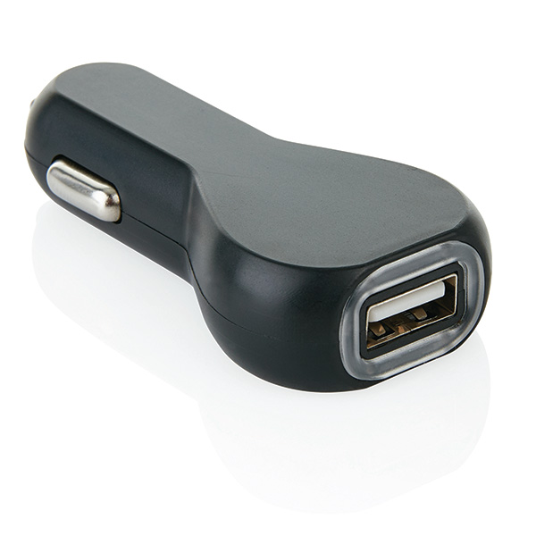 USB car charger, black