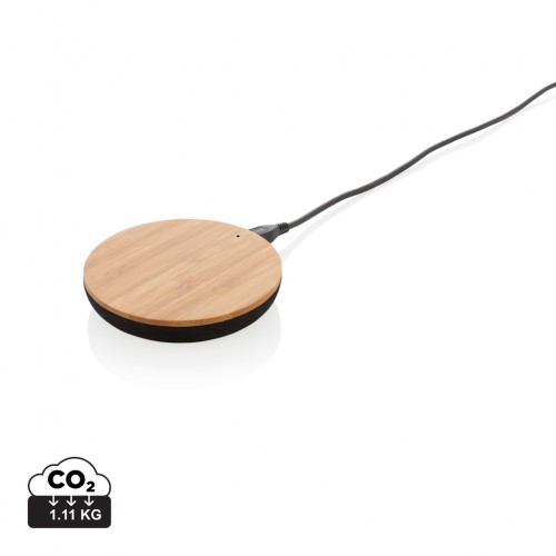 Bamboo X 5W wireless charger in Brown