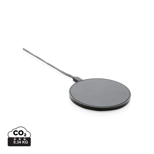 RCS standard recycled plastic 10W wireless charger in 
