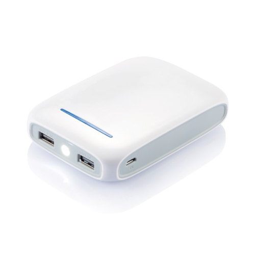 10.000 mAh powerbank, white