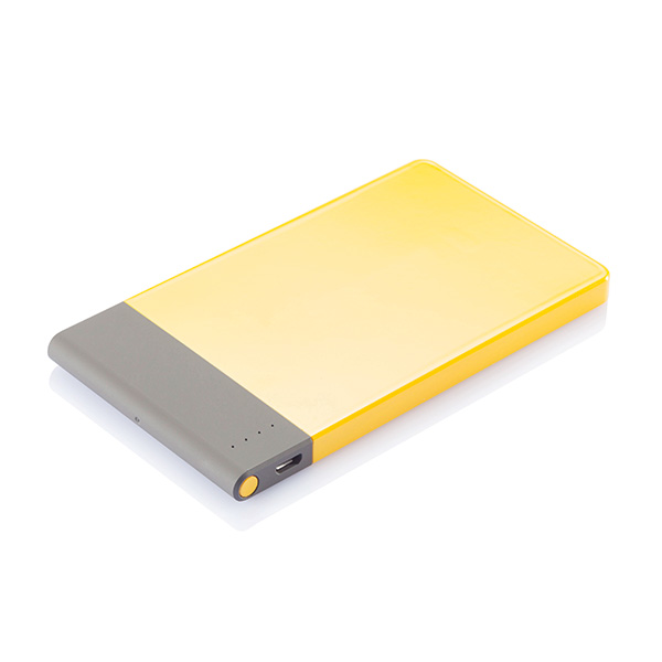 4.600 mAh thin powerbank, yellow