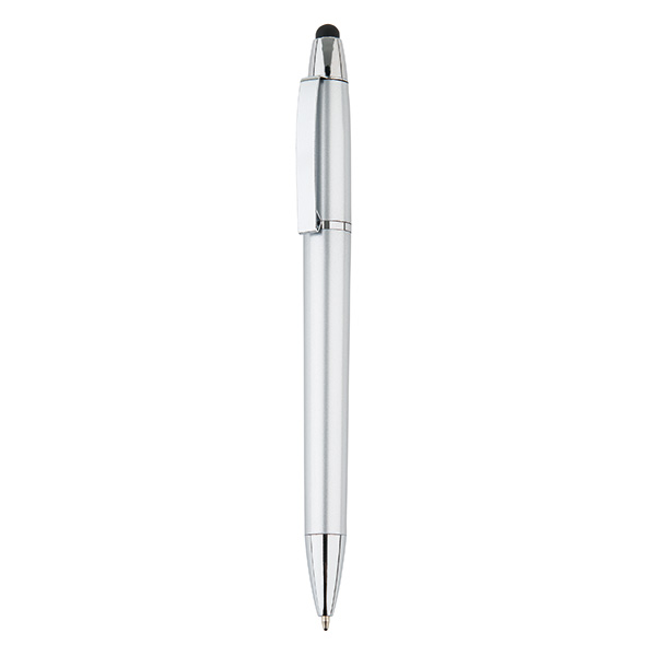 Metis ballpoint pen with touch pen, silver