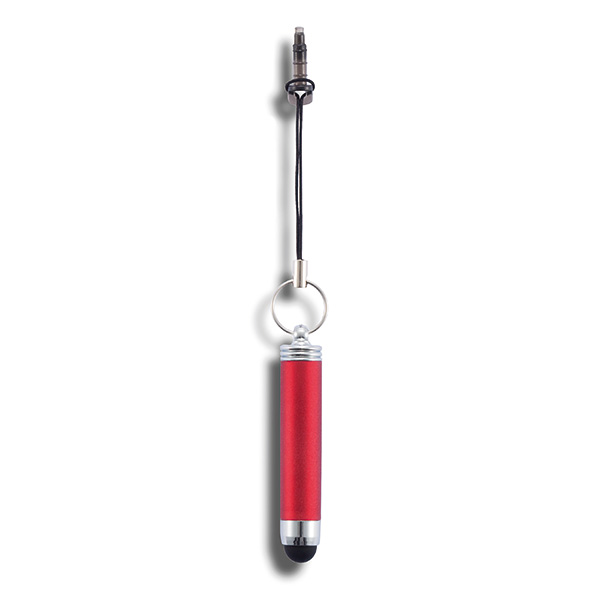 Keychain BP with touch pen, red