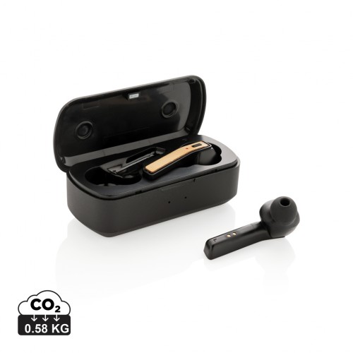 Bamboo Free Flow TWS earbuds in case in 