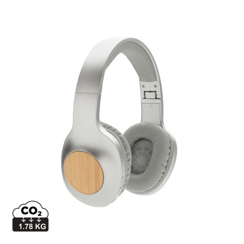 Dakota Bamboo wireless headphone in Grey
