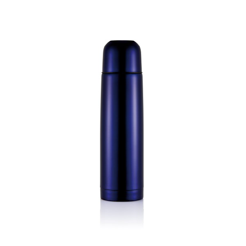 Stainless steel flask, purple blue