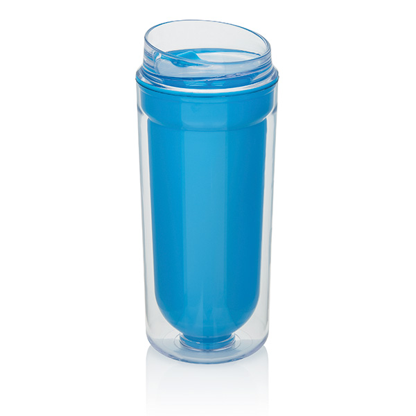 Double wall mug, blue