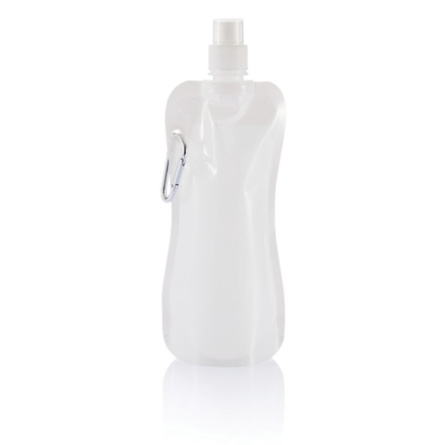Foldable water bottle, white