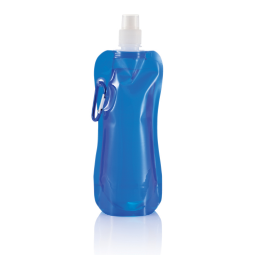 Foldable water bottle, blue