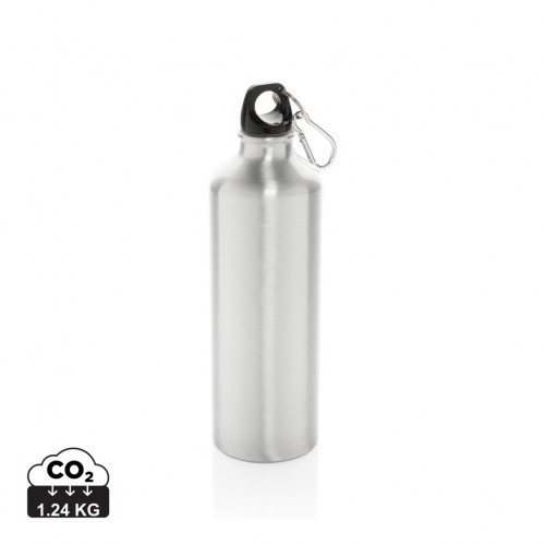 XL aluminium waterbottle with carabiner