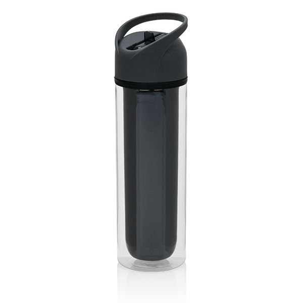 Tritan double wall bottle, grey