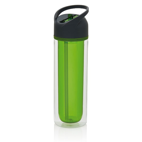 Tritan double wall bottle, green