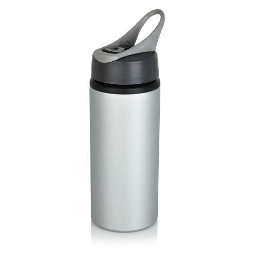 Aluminium sport bottle, grey