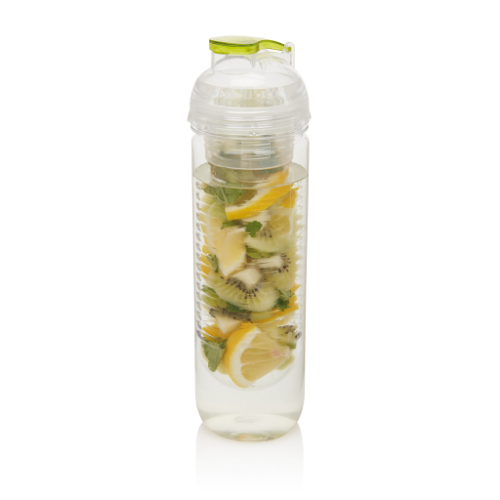 Water bottle with infuser, green