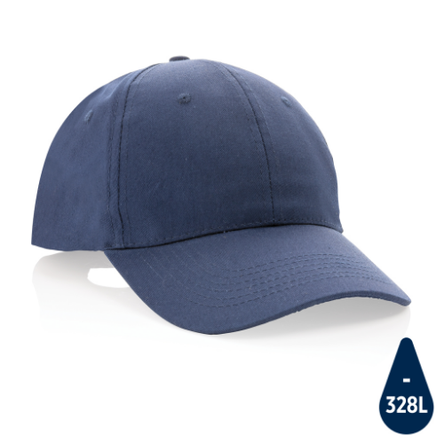 Impact 6 panel 190gr Recycled cotton cap with AWARE™ tracer