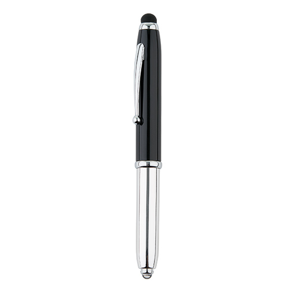 3 in 1 pen with led, black