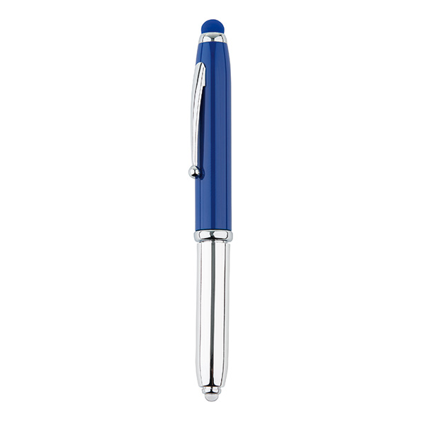3 in 1 pen with led, blue
