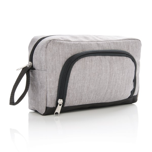 Classic two tone toiletry bag, light grey
