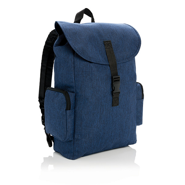 15” Laptop backpack with buckle, navy