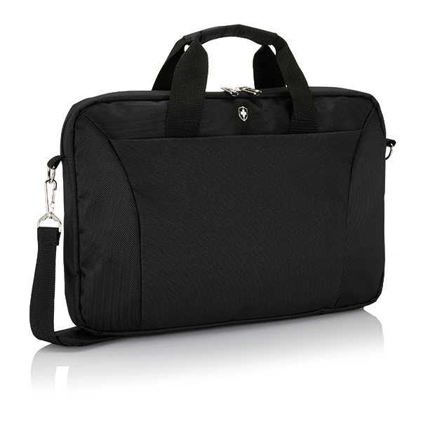 Swiss Peak 15.4” laptop bag, black
