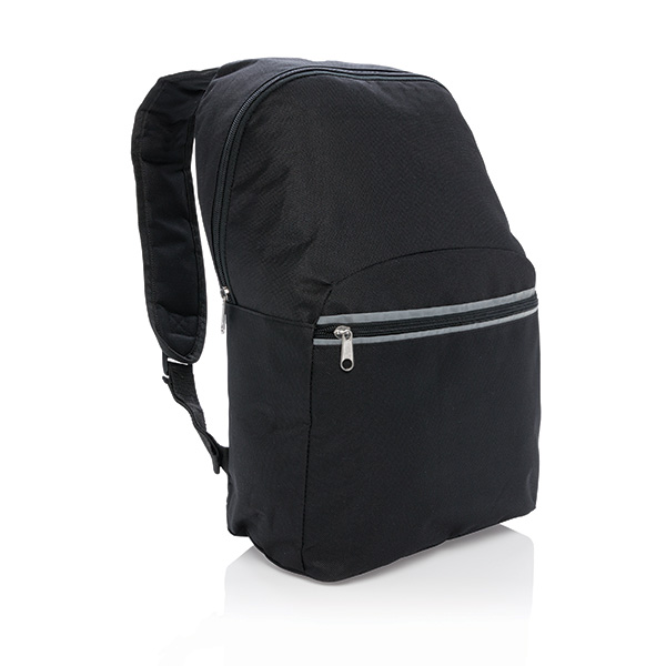 Standard safety reflective backpack, black