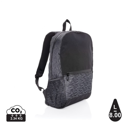 AWARE™ RPET Reflective laptop backpack in 