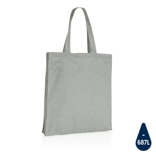 Impact AWARE™ Recycled cotton tote w/bottom 145g