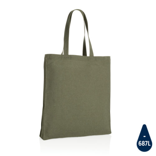 Impact AWARE™ Recycled cotton tote w/bottom 145g