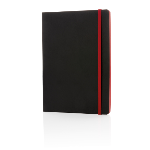 Deluxe A5 flexible softcover notebook coloured edge