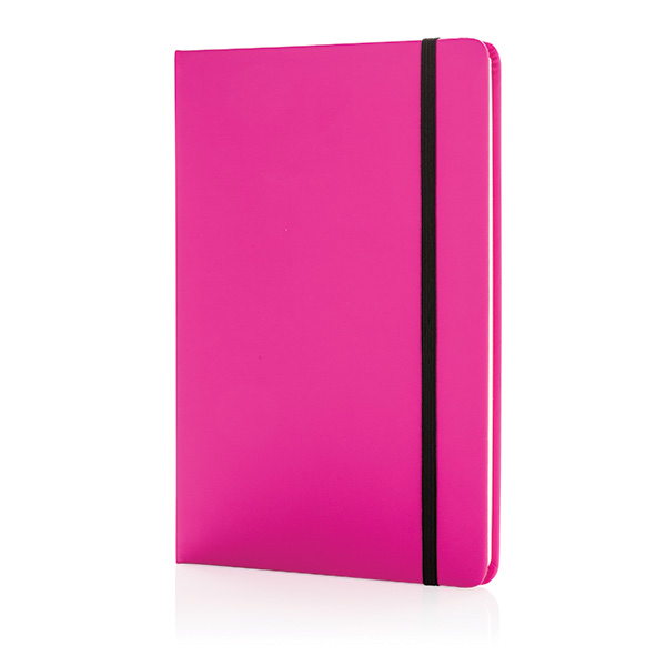 Standard hardcover PU notebook A5, pink