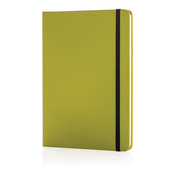 Standard hardcover PU notebook A5, green