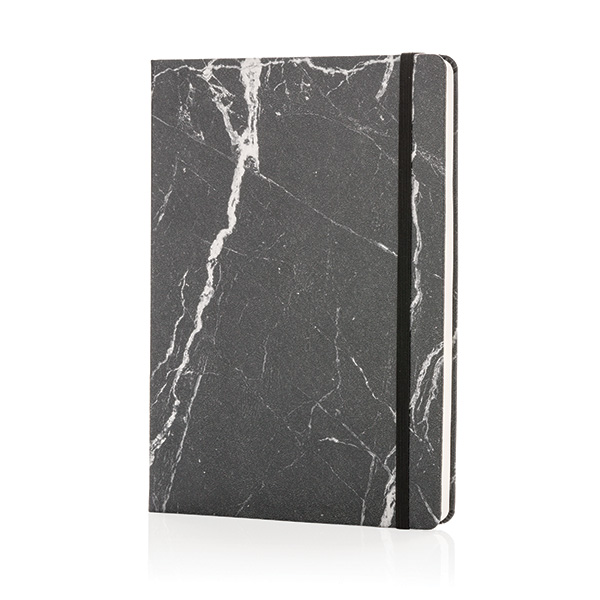 Deluxe marble A5 notebook, black