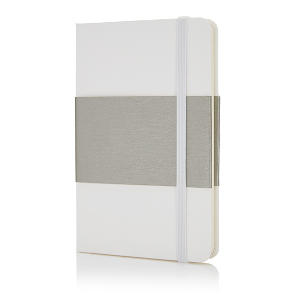 Deluxe hardcover A6 notebook, white