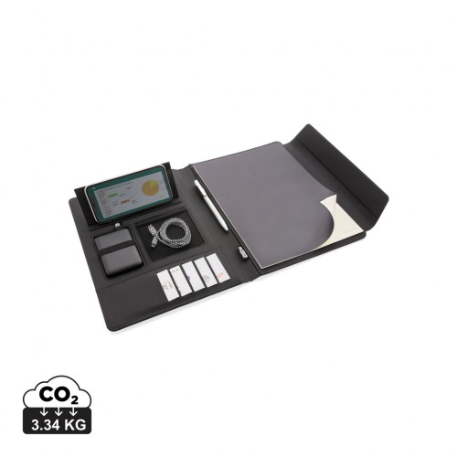Fiko 5W wireless charging portfolio A4 with powerbank in 