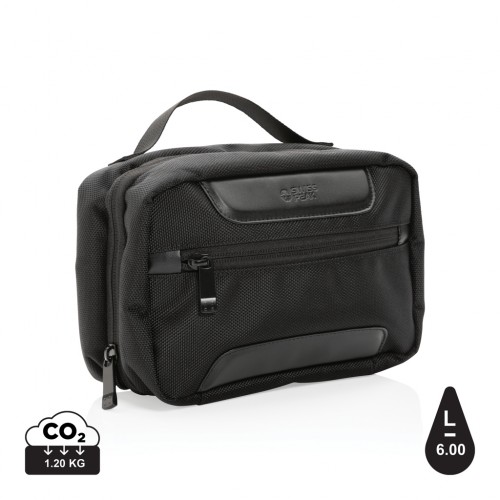 Swiss Peak AWARE™ RPET Voyager toiletry bag in 