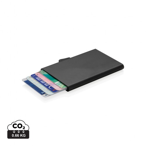 C-Secure aluminium RFID card holder in Silver
