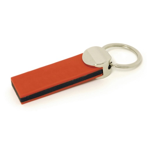 Bespoke Coloured 3 Layered PVC Keyring Pantone Matched