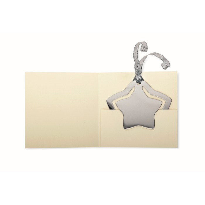 Engraved Star shape bookmark