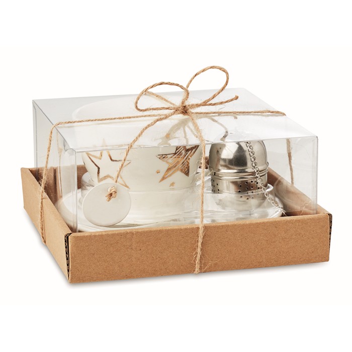 Branded Teacup set in gift box