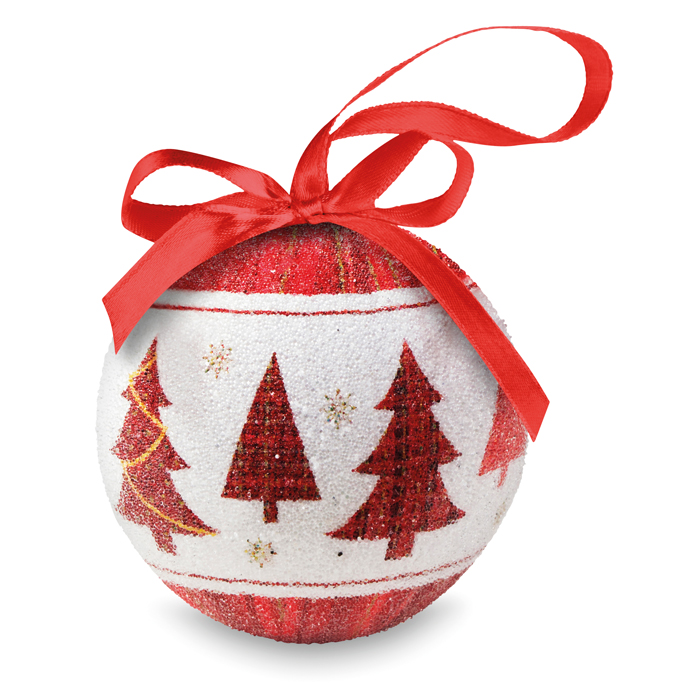 Promotional Christmas bauble in gift box