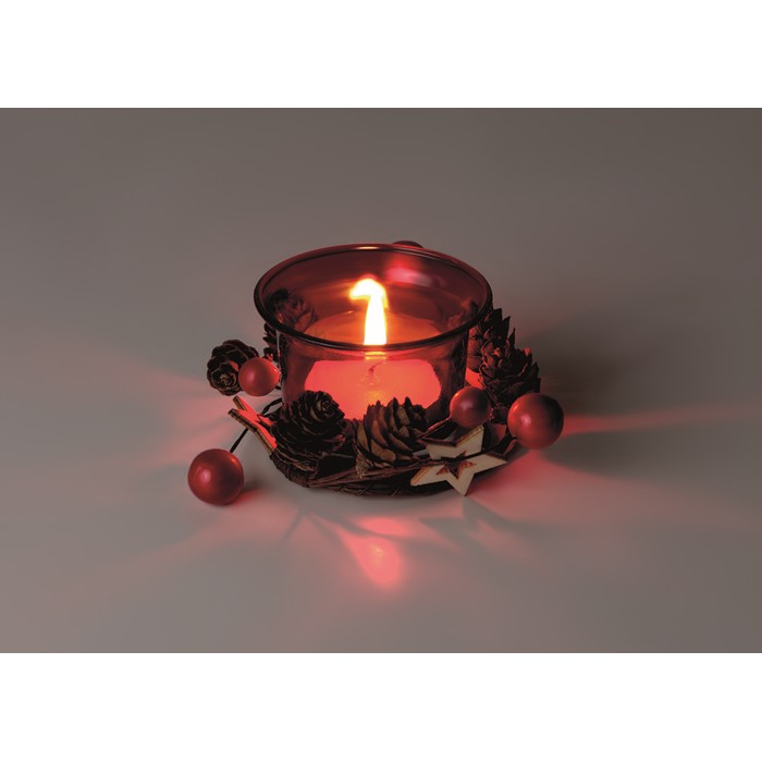 Branded Christmas candle holder