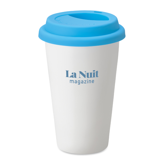 Personalised Double wall ceramic travel cup