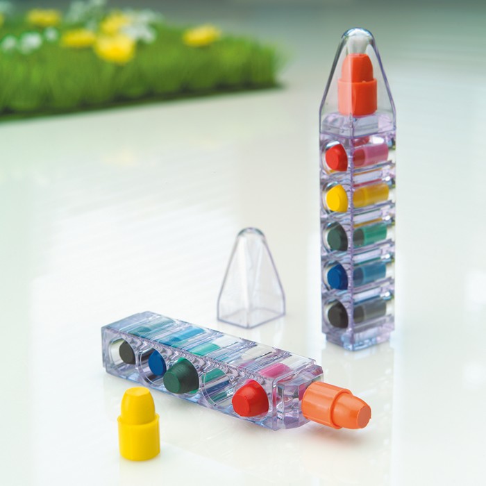 Promotional Set of 6 wax crayons