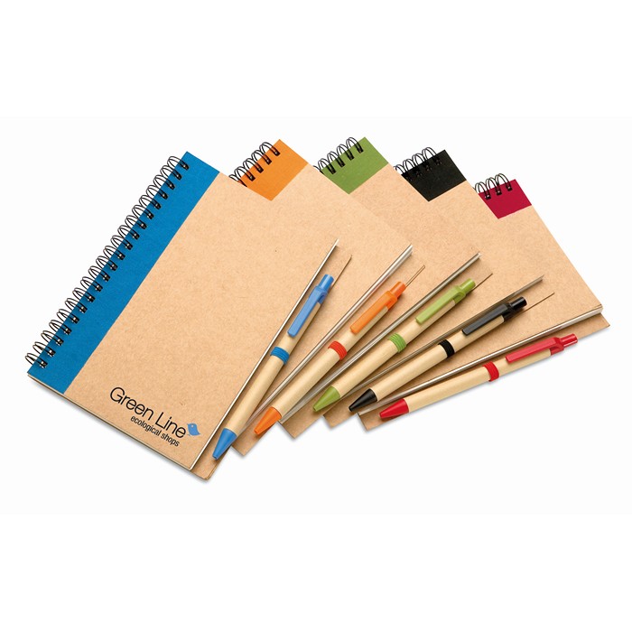 Corporate Recycled paper notebook and pen  