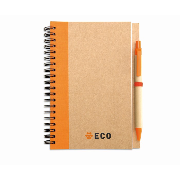 Business Recycled paper notebook and pen  